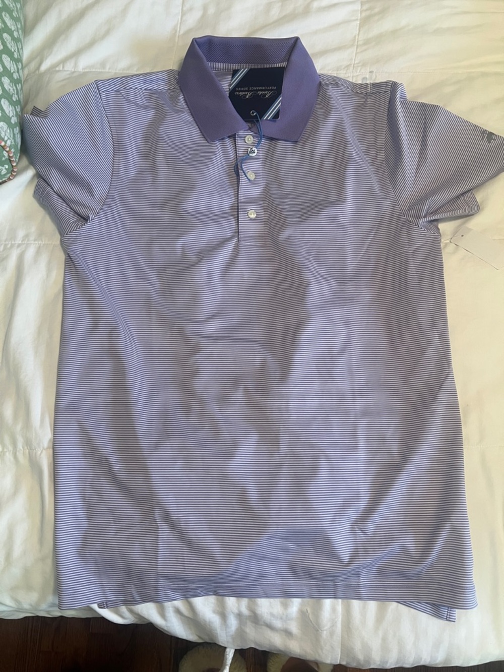 Brooks Brothers Purple Striped Polo Shirt